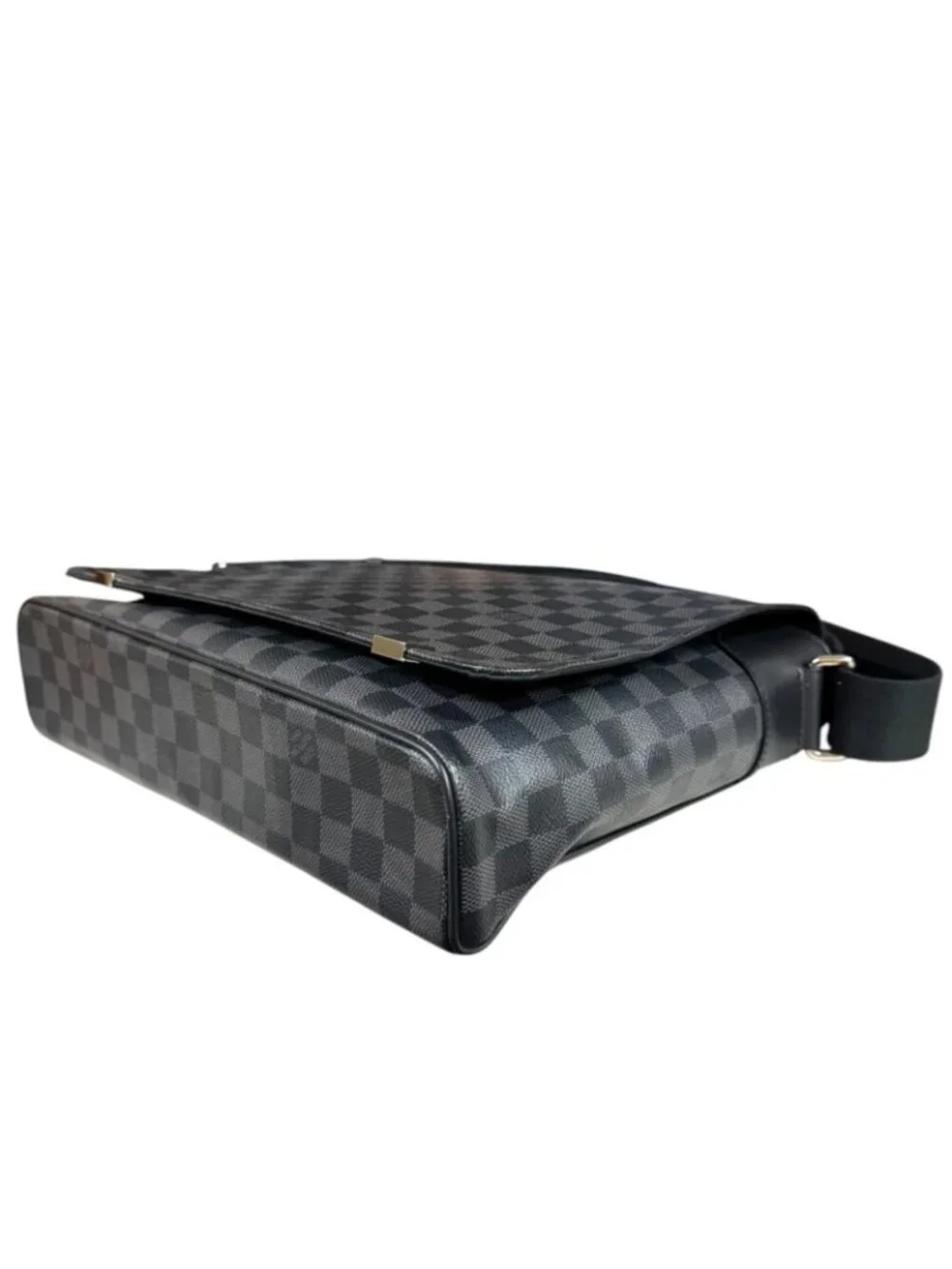 Louis Vuitton District MM NM Damier Graphite Shoulder Bag Canvas Black Vintage